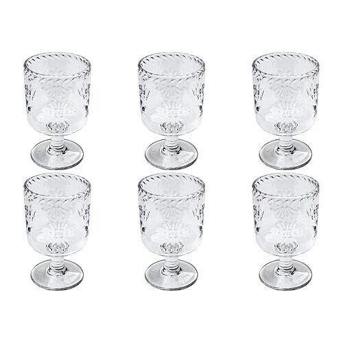 Tarhong 6-pc. Wine Glass In Transparent