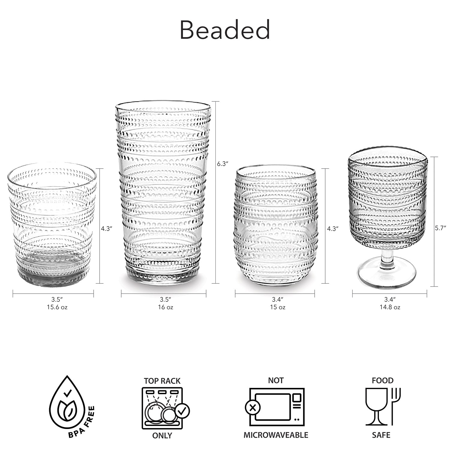 Tarhong 6-pc. Drinkware Set