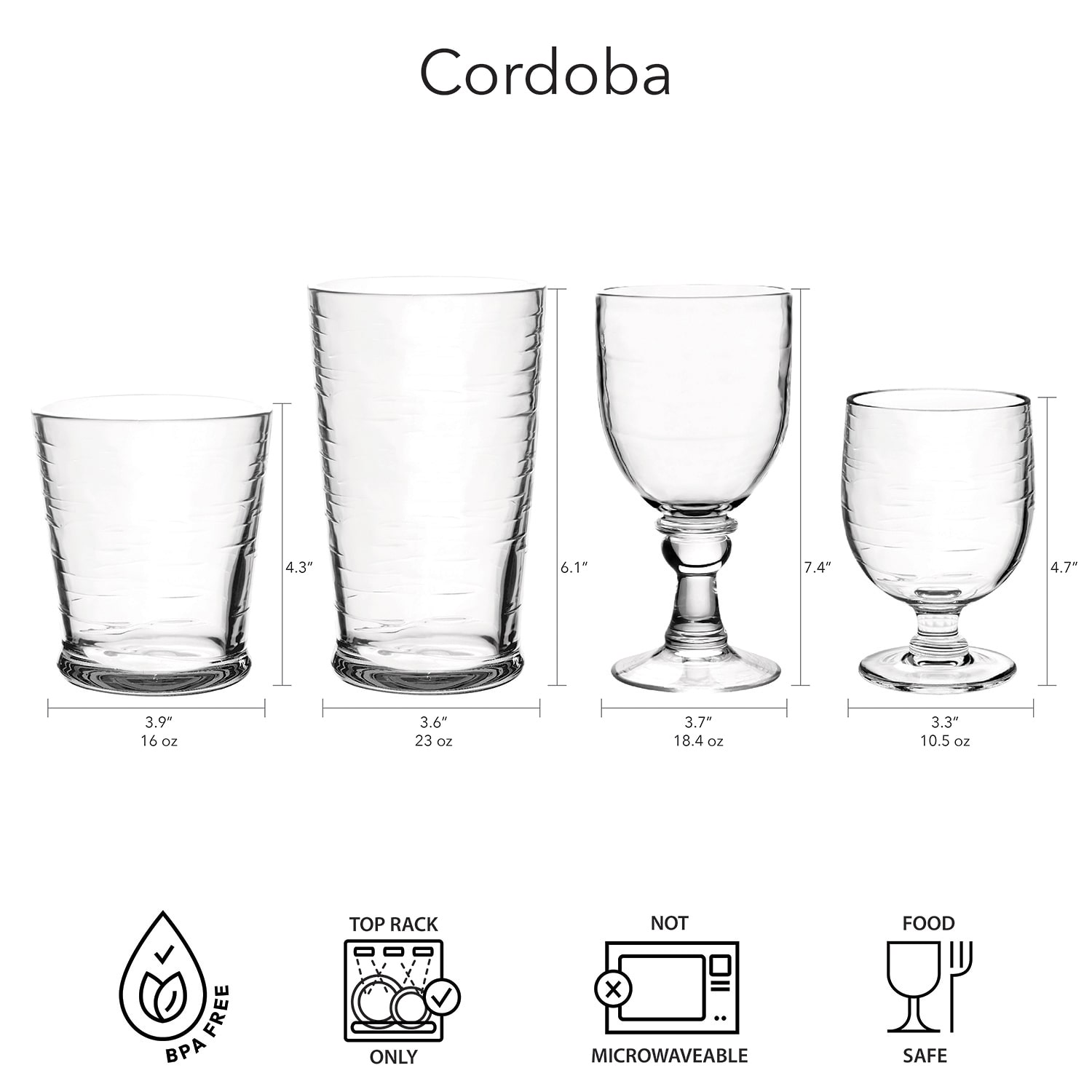 Tarhong 6-pc. Drinkware Set