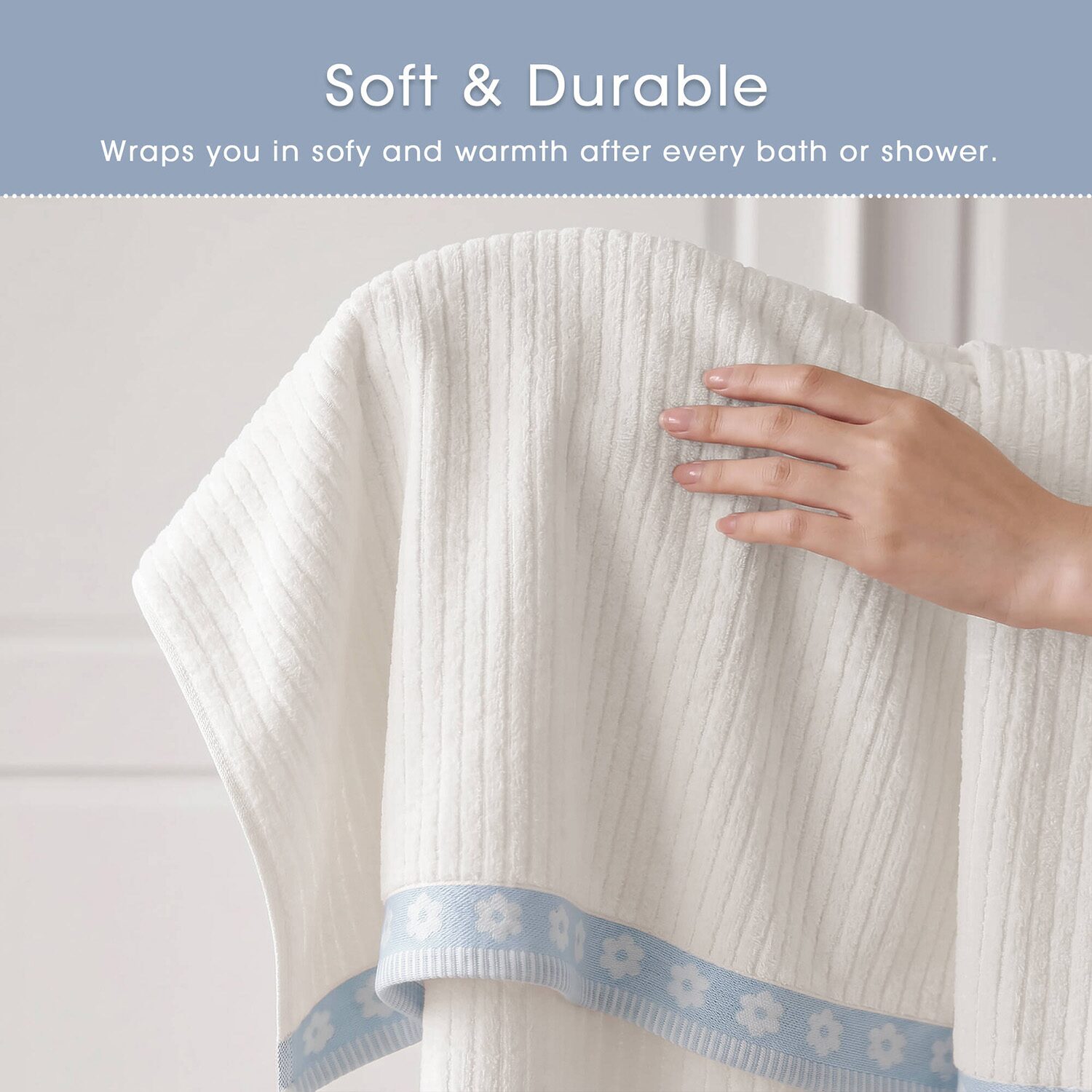 Intelligent Design Flora Rib 2-pc. Quick Dry Bath Towel Set