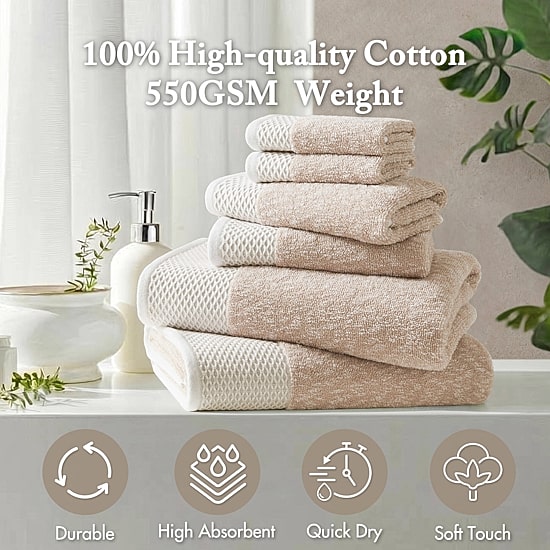 Madison Park Hayden 6-pc. Quick Dry Bath Towel Set