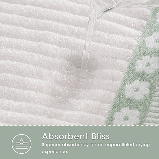 Intelligent Design Flora Rib 2-pc. Quick Dry Bath Towel Set