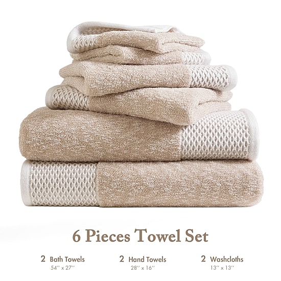 Madison Park Hayden 6-pc. Quick Dry Bath Towel Set