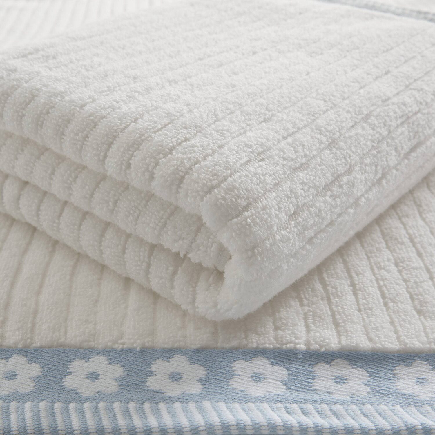 Intelligent Design Flora Rib 2-pc. Quick Dry Bath Towel Set