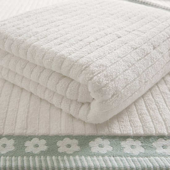 Intelligent Design Flora Rib 2-pc. Quick Dry Bath Towel Set