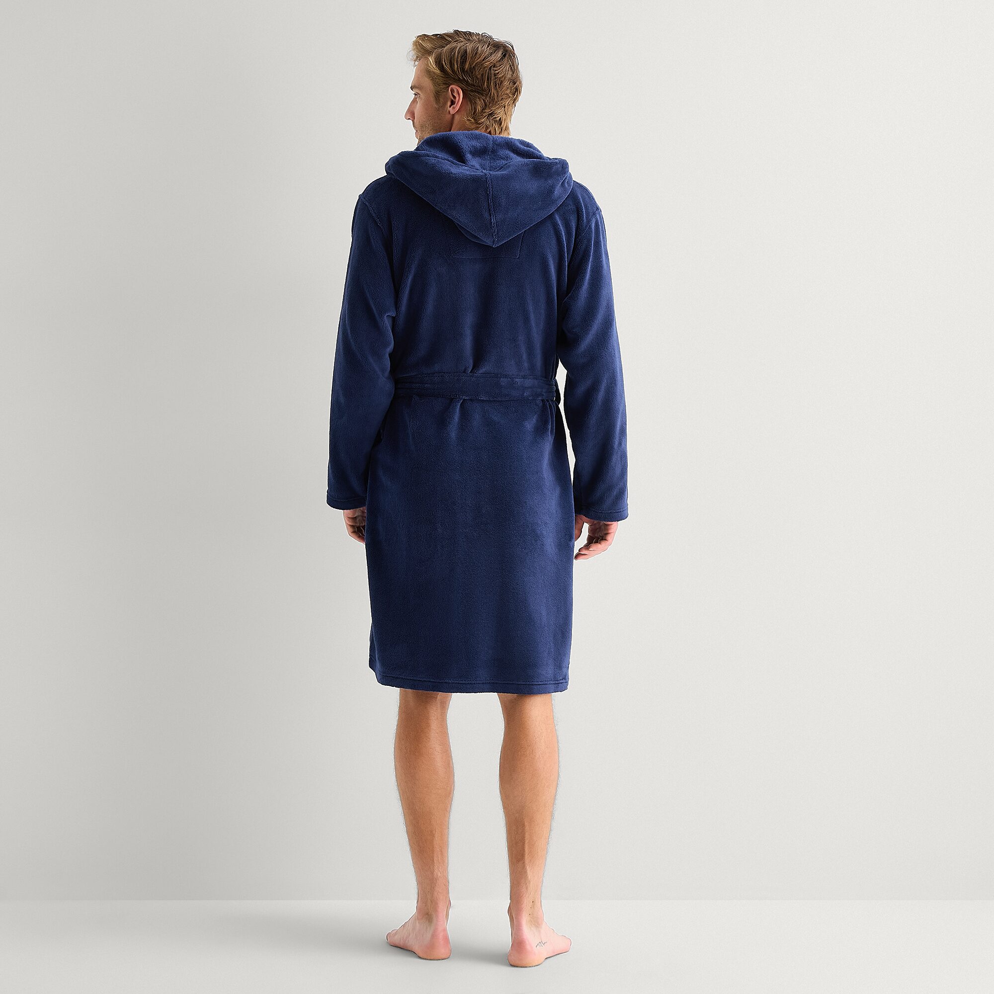 St. John's Bay Mens Knee Length Long Sleeve Robe