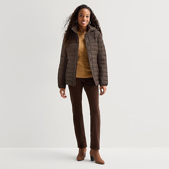 St. John's Bay Womens Adjustable Features Jacket