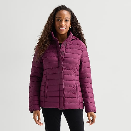St. John's Bay Womens Adjustable Features Jacket