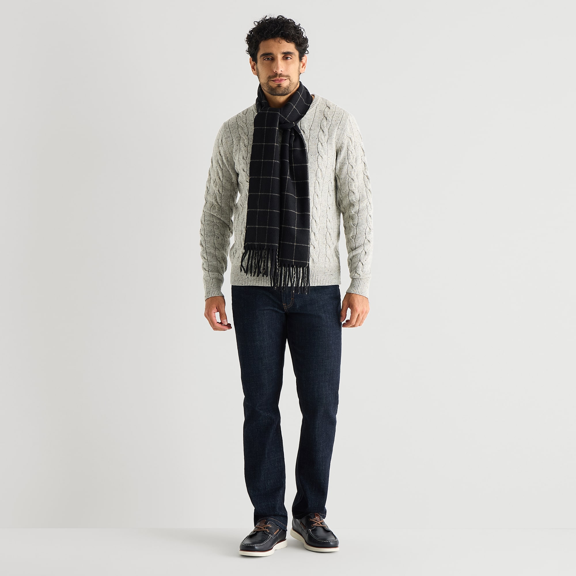 Stafford Mens Classic Grid Scarf