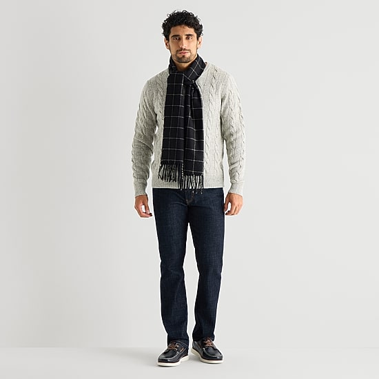 Stafford Mens Classic Grid Scarf