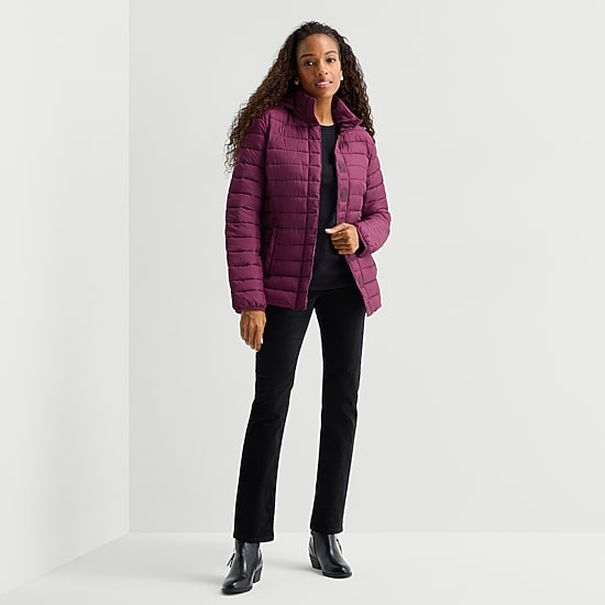 St. John's Bay Womens Adjustable Features Jacket