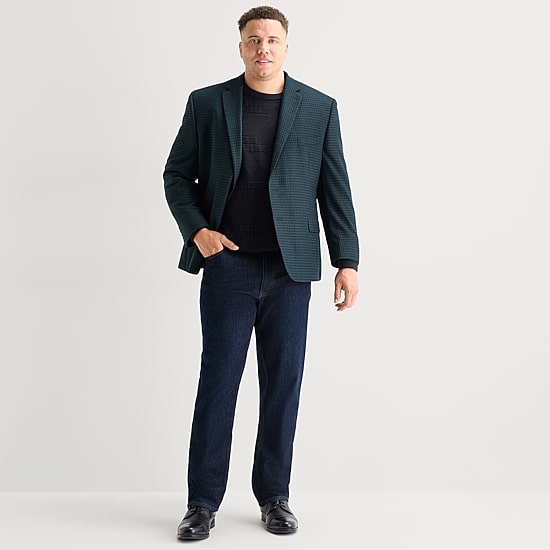 Shaquille O'Neal XLG™ Mens Big and Tall Regular Fit Sport Coat