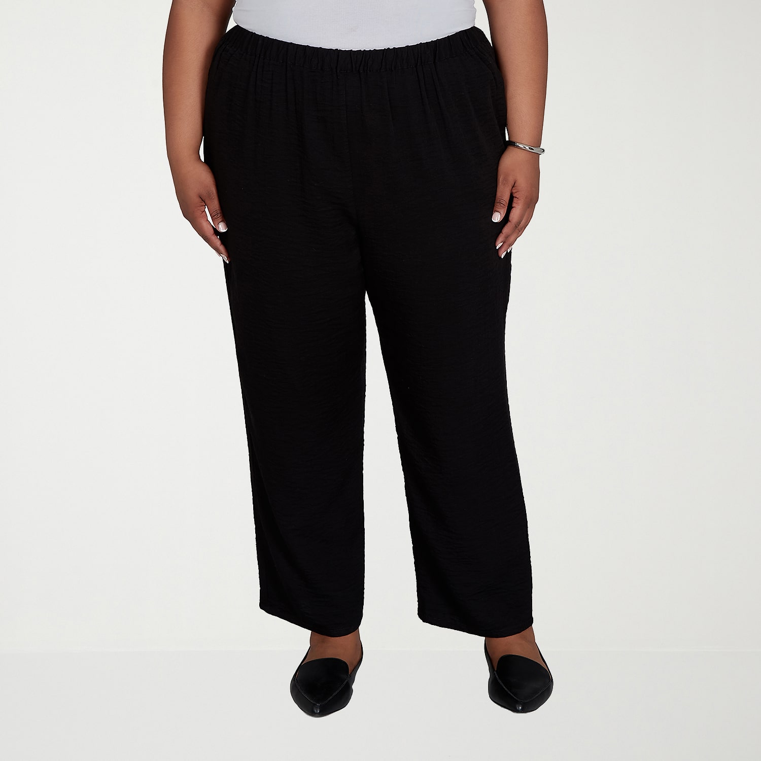 Alfred Dunner Travel Advisory Womens Plus Ankle Pull-On Pant