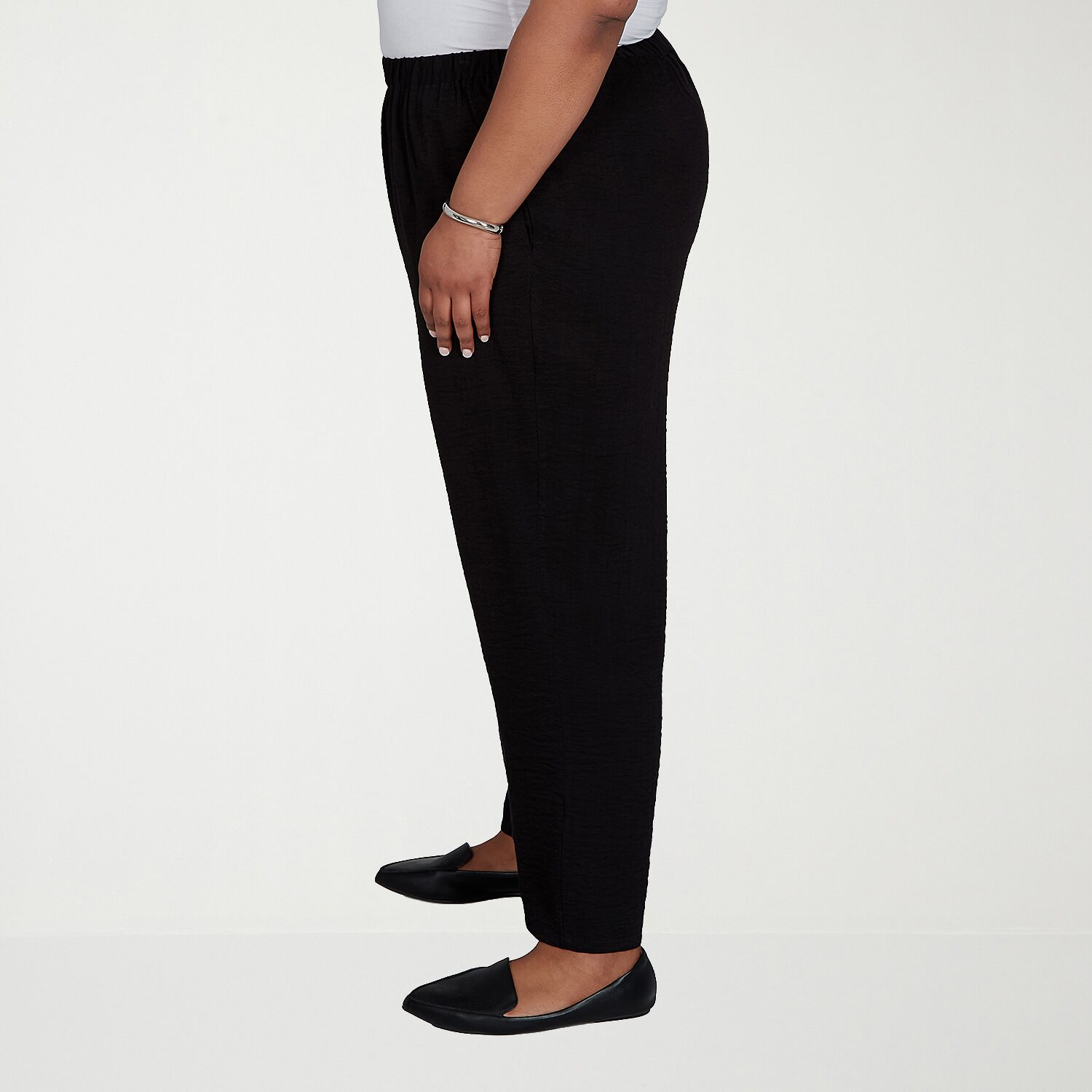 Alfred Dunner Travel Advisory Womens Plus Ankle Pull-On Pant