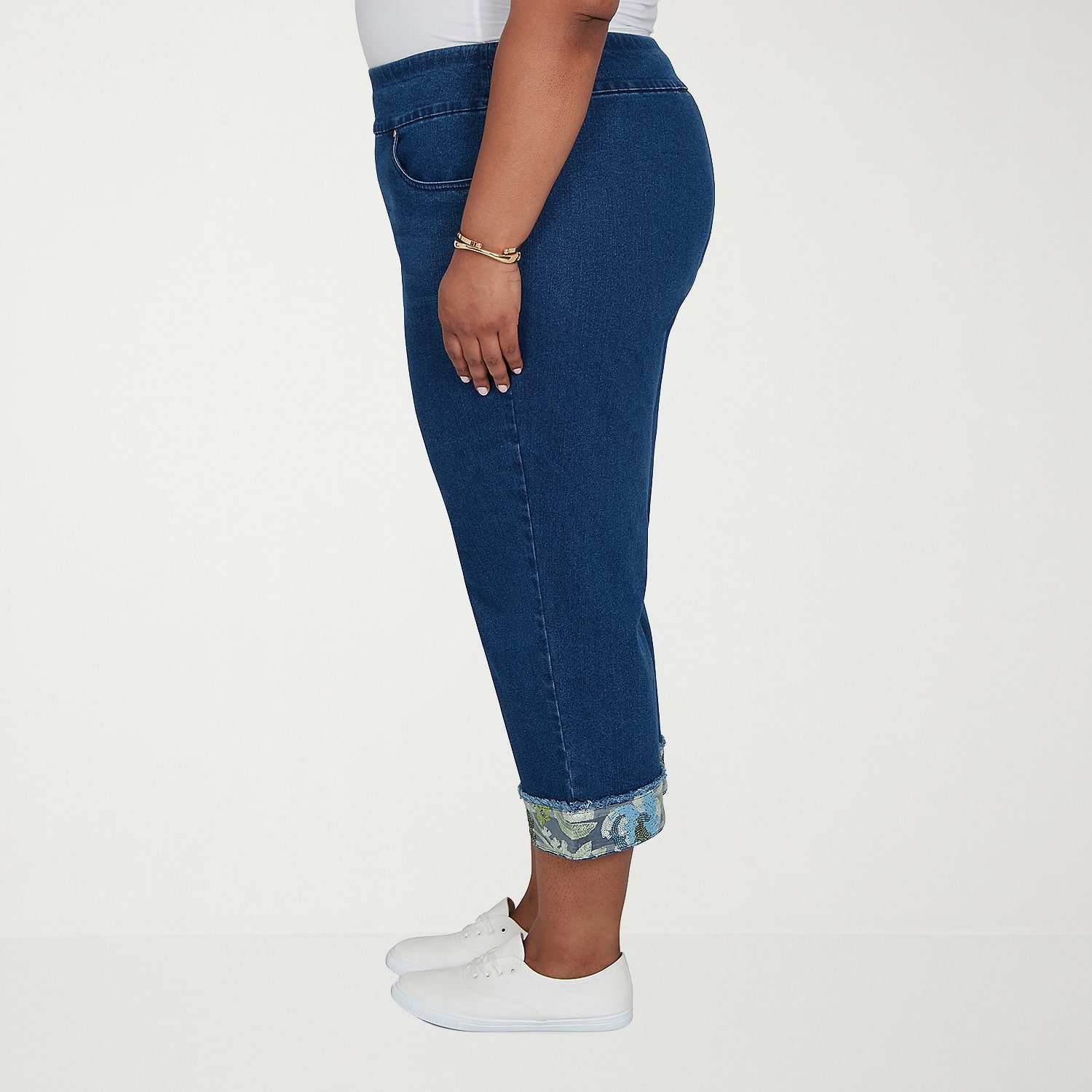 Alfred Dunner Inidigo Girls Womens Mid Rise Straight Leg Jean