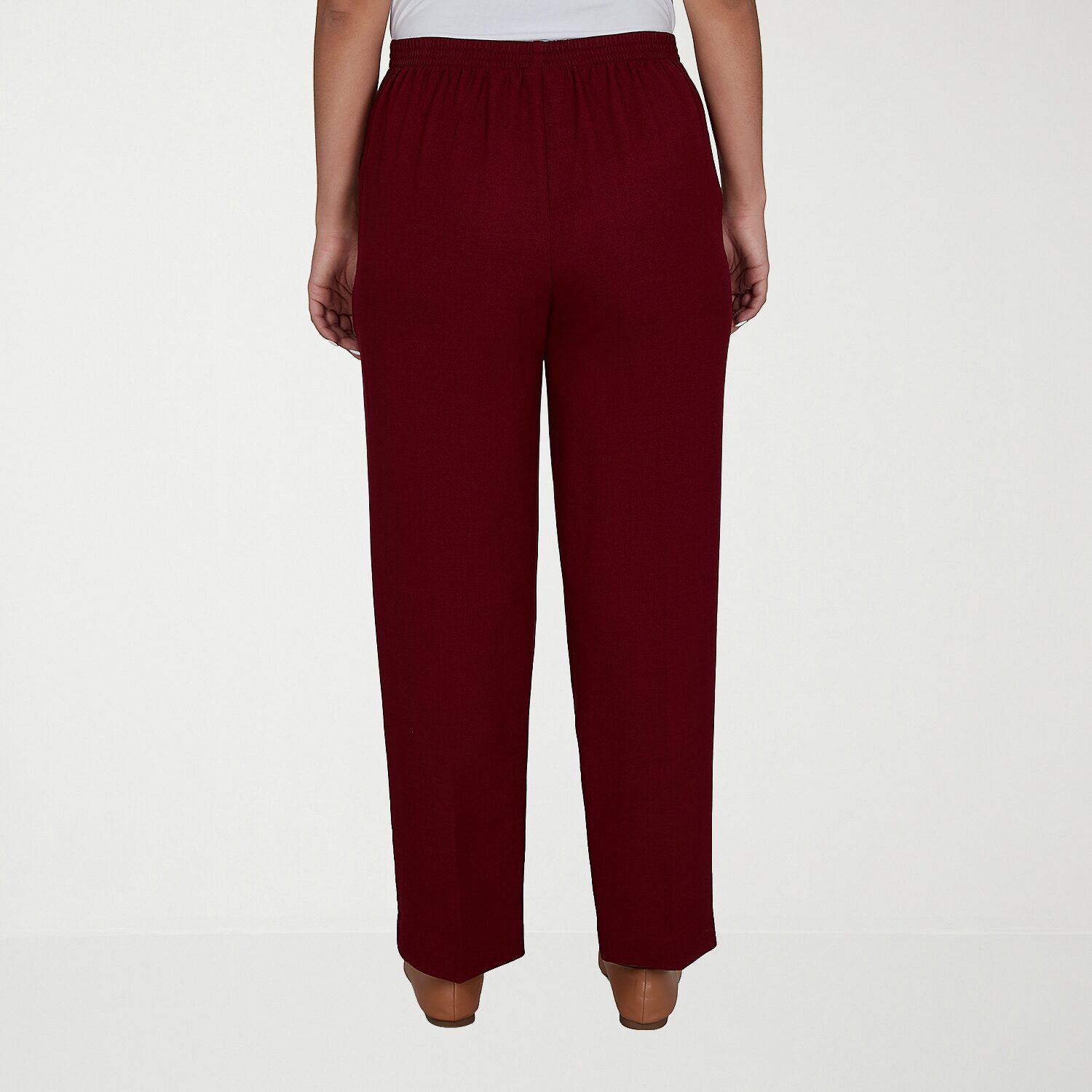 Alfred Dunner Union Square Womens Straight Pull-On Pant