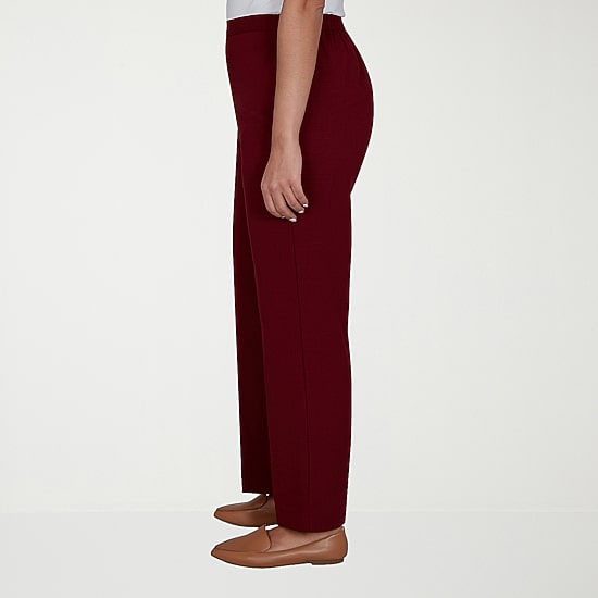 Alfred Dunner Union Square Womens Straight Pull-On Pant