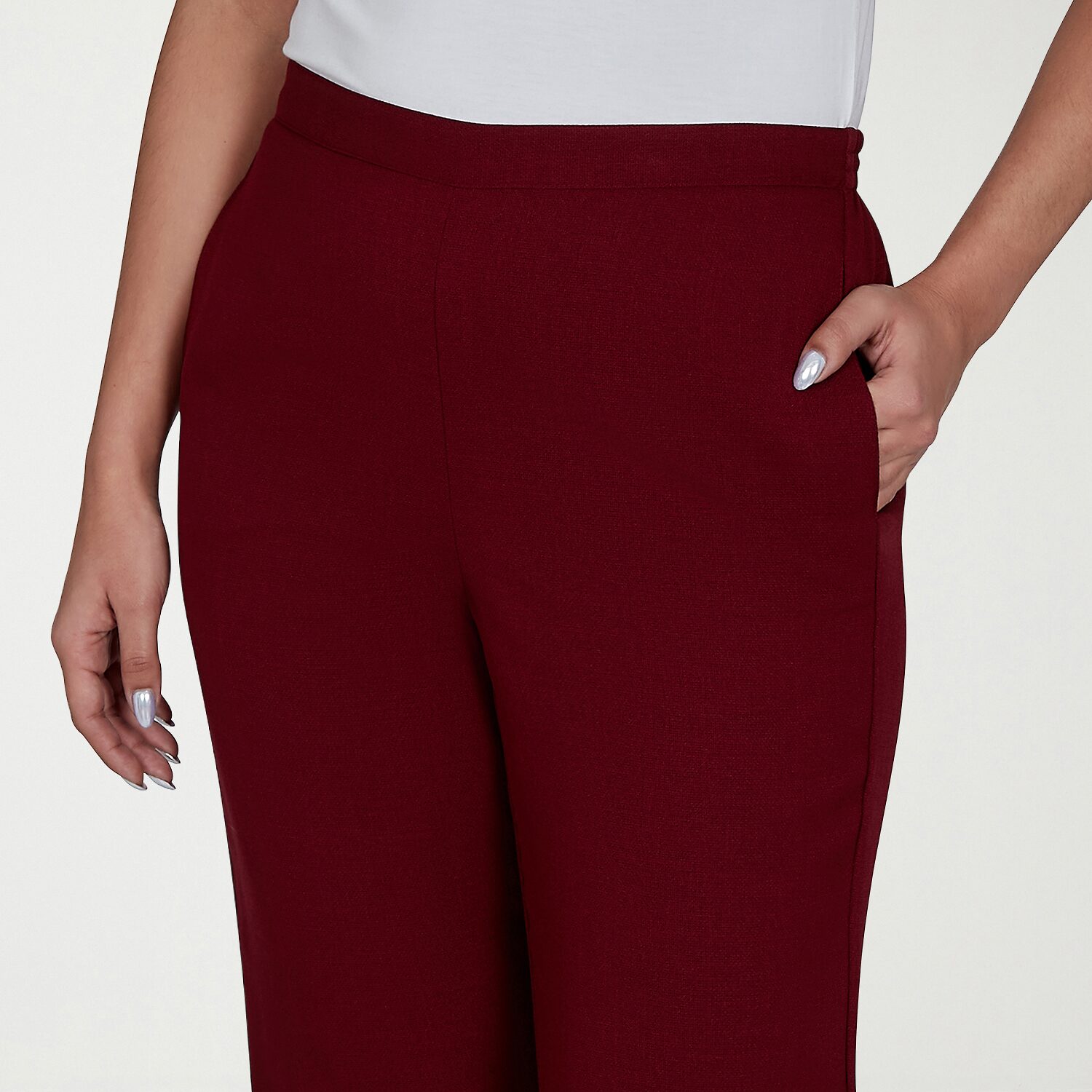 Alfred Dunner Union Square Womens Straight Pull-On Pant