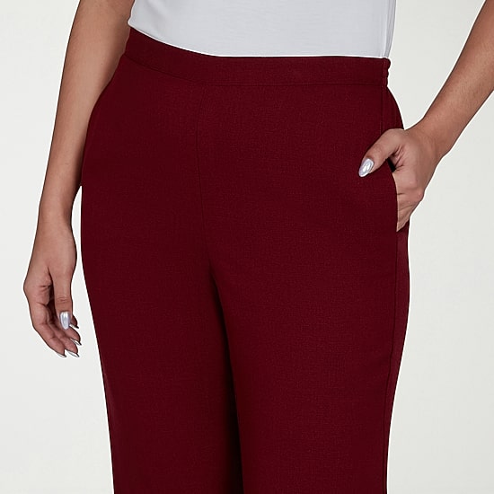Alfred Dunner Union Square Womens Straight Pull-On Pant