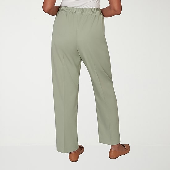 Alfred Dunner Indigo Girls Womens Mid Rise Pull-On Pant