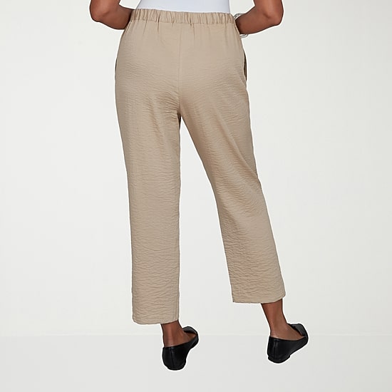 Alfred Dunner Travel Advisory Womens Ankle Pull-On Pant