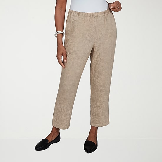 Alfred Dunner Travel Advisory Womens Ankle Pull-On Pant