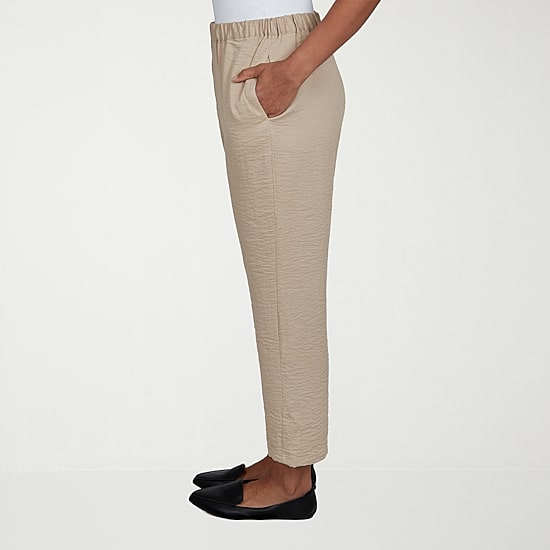 Alfred Dunner Travel Advisory Womens Ankle Pull-On Pant