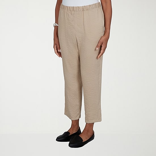 Alfred Dunner Travel Advisory Womens Ankle Pull-On Pant