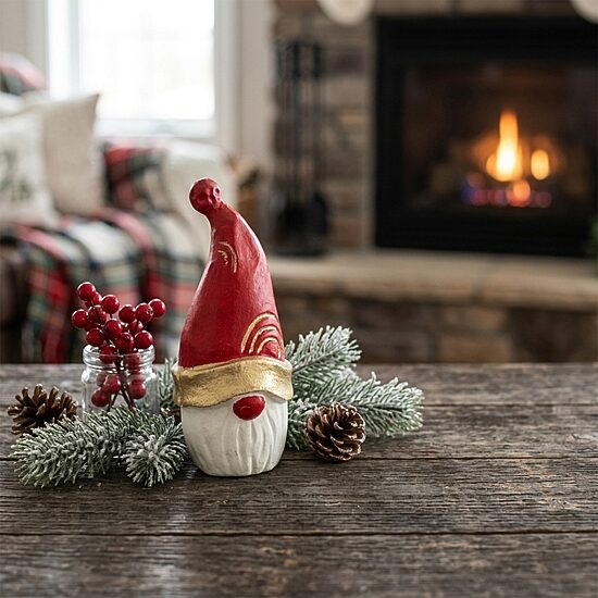Santa Cast Iron 5.75''H Gnome