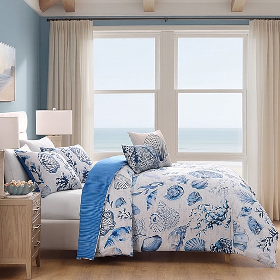 Bebejan Shells And Seaplants 5-pc. Reversible Comforter Set