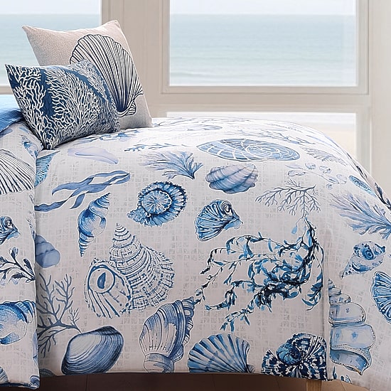 Bebejan Shells And Seaplants 5-pc. Reversible Comforter Set