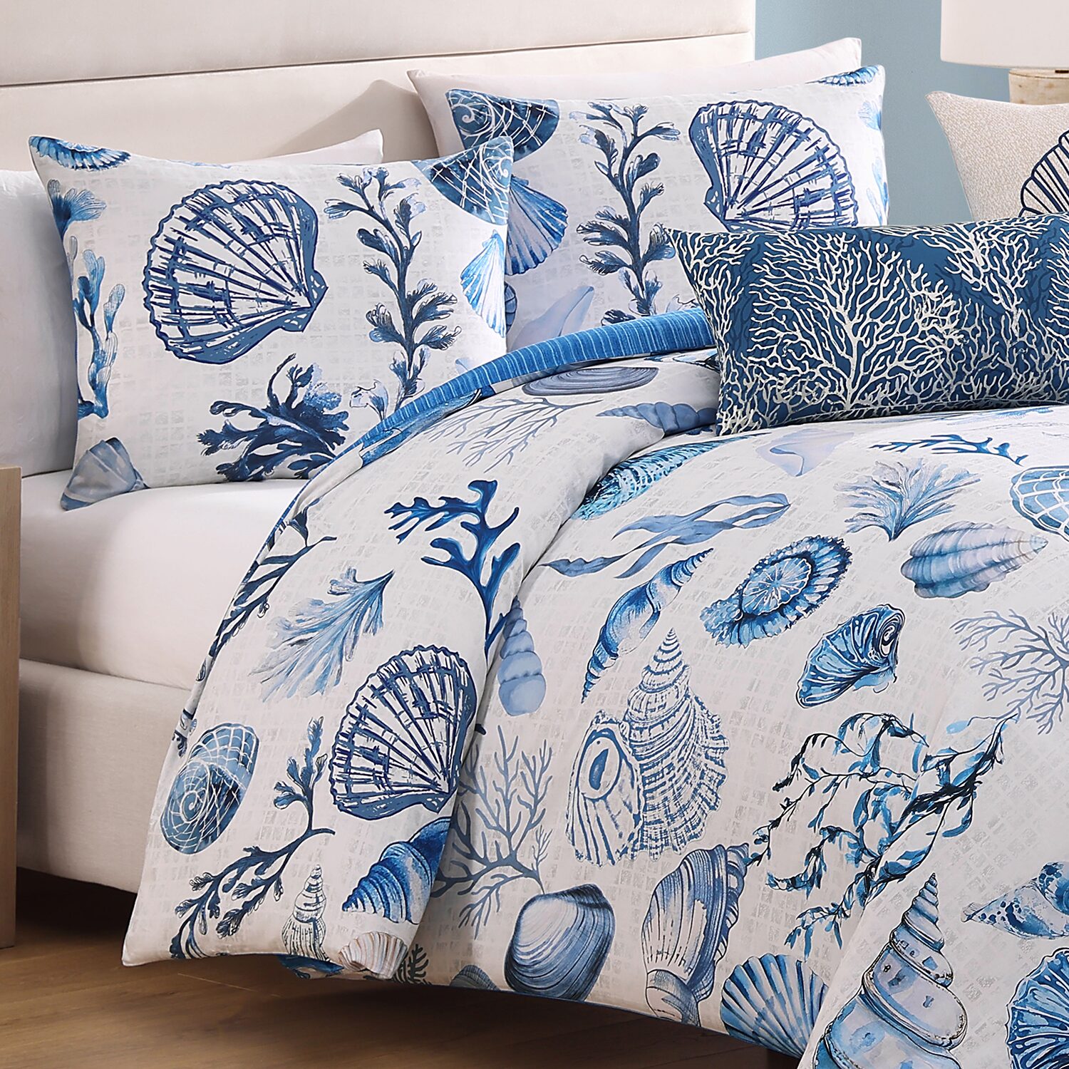 Bebejan Shells And Seaplants 5-pc. Reversible Comforter Set