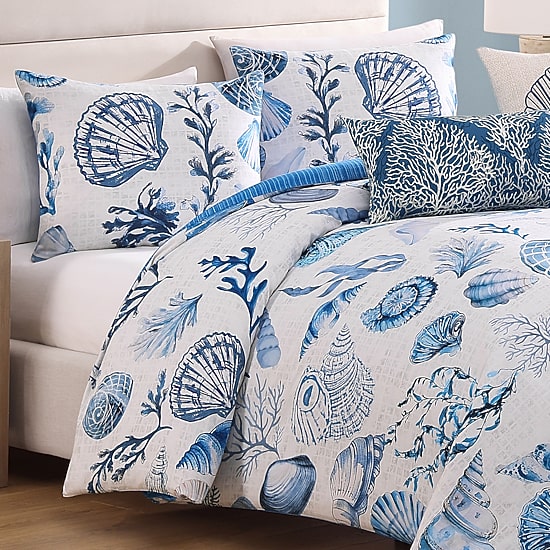 Bebejan Shells And Seaplants 5-pc. Reversible Comforter Set