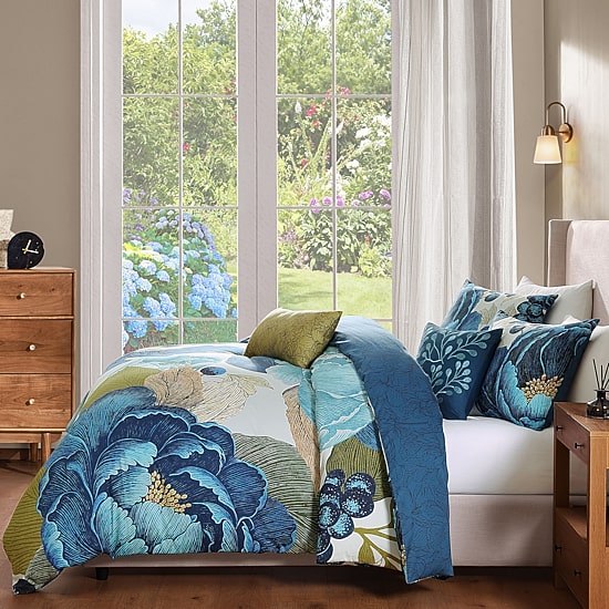 Bebejan Teal Tapestry 5-pc. Reversible Comforter Set