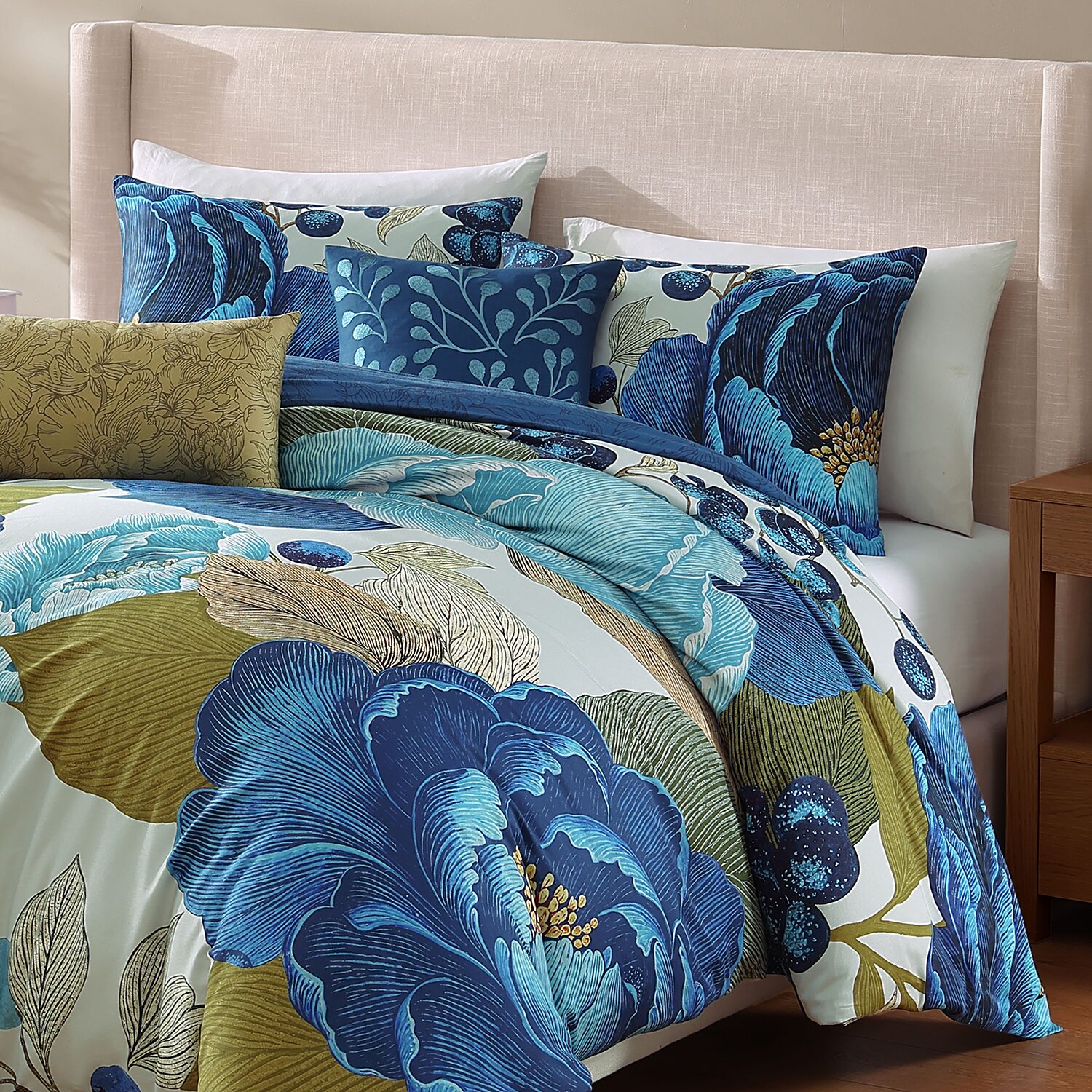 Bebejan Teal Tapestry 5-pc. Reversible Comforter Set