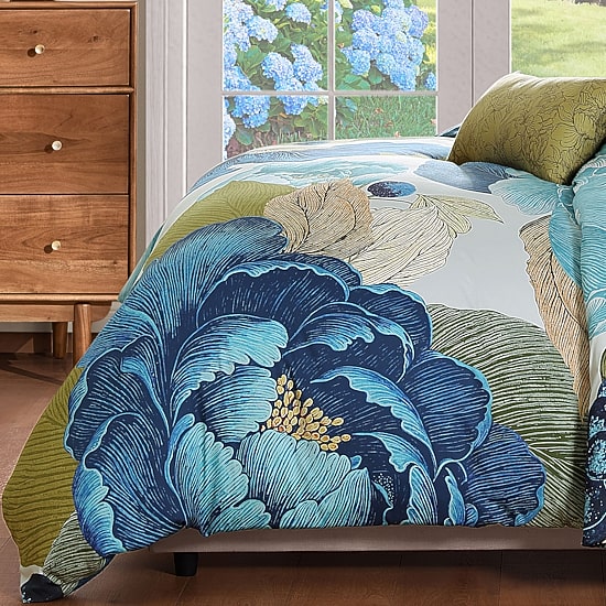 Bebejan Teal Tapestry 5-pc. Reversible Comforter Set