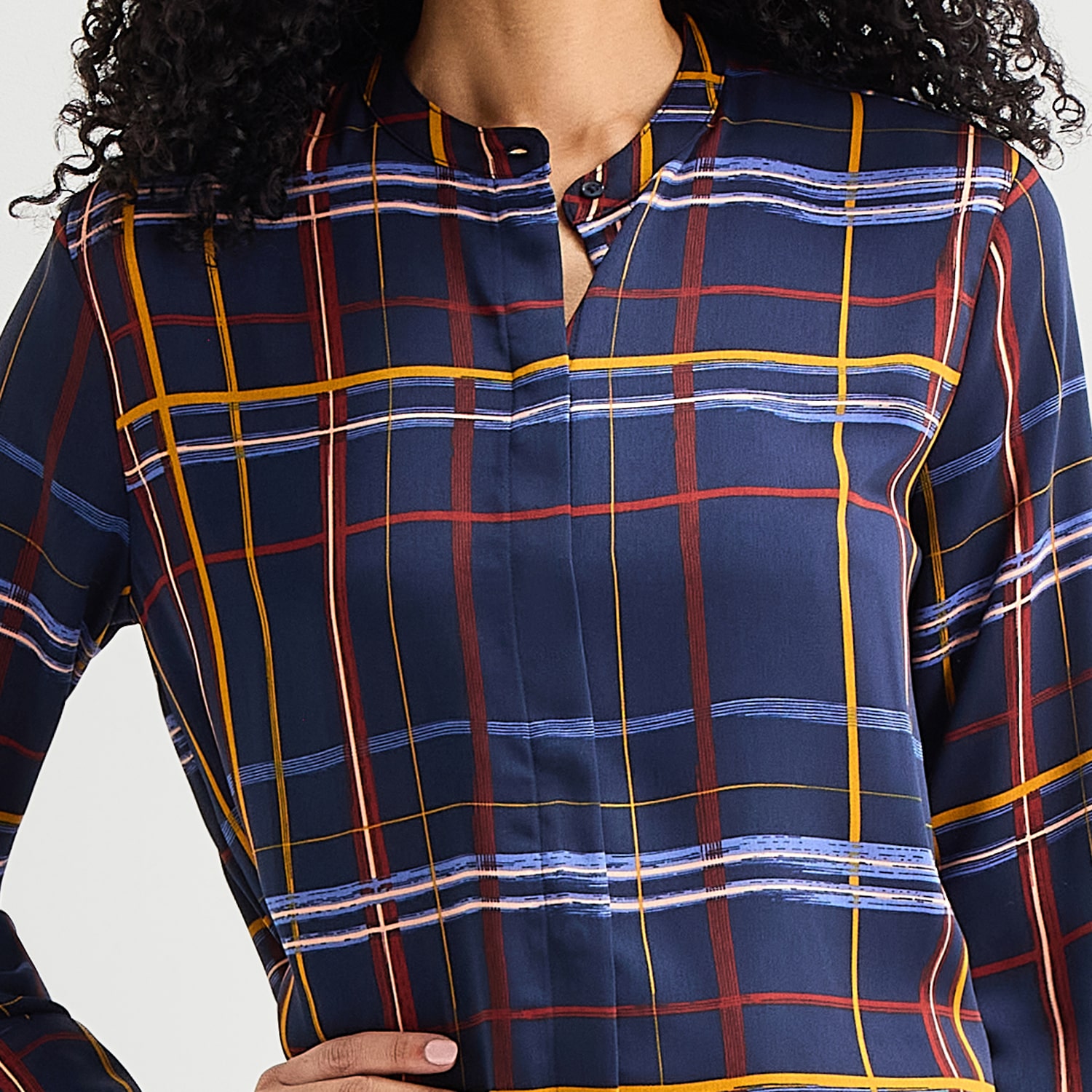 Liz Claiborne Womens Cuffed Long Sleeve Regular Fit Button-Down Shirt