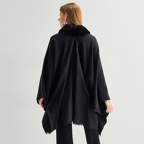 Liz Claiborne Fur Collar Wrap