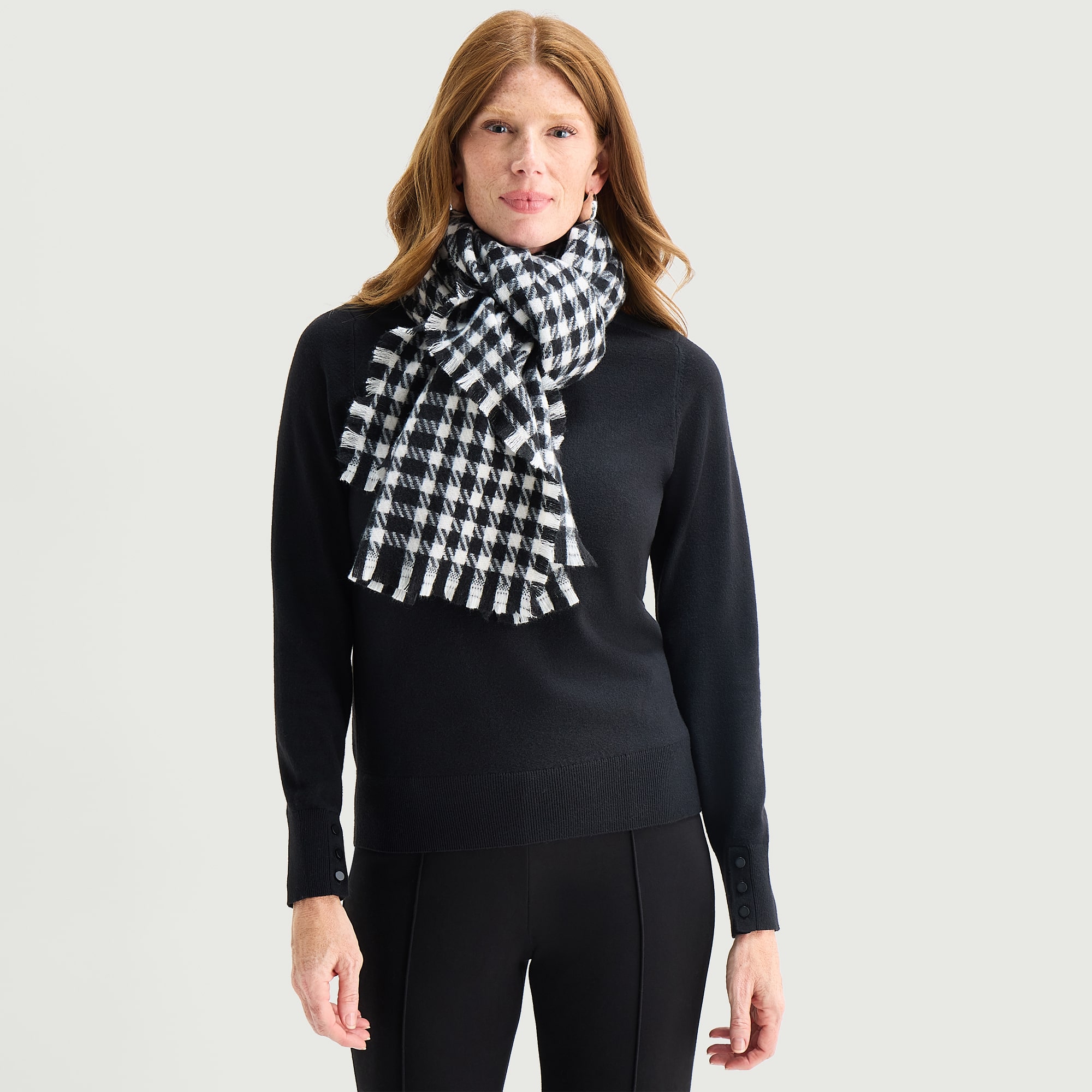 Liz Claiborne Print Cashmere Like Wrap Scarf