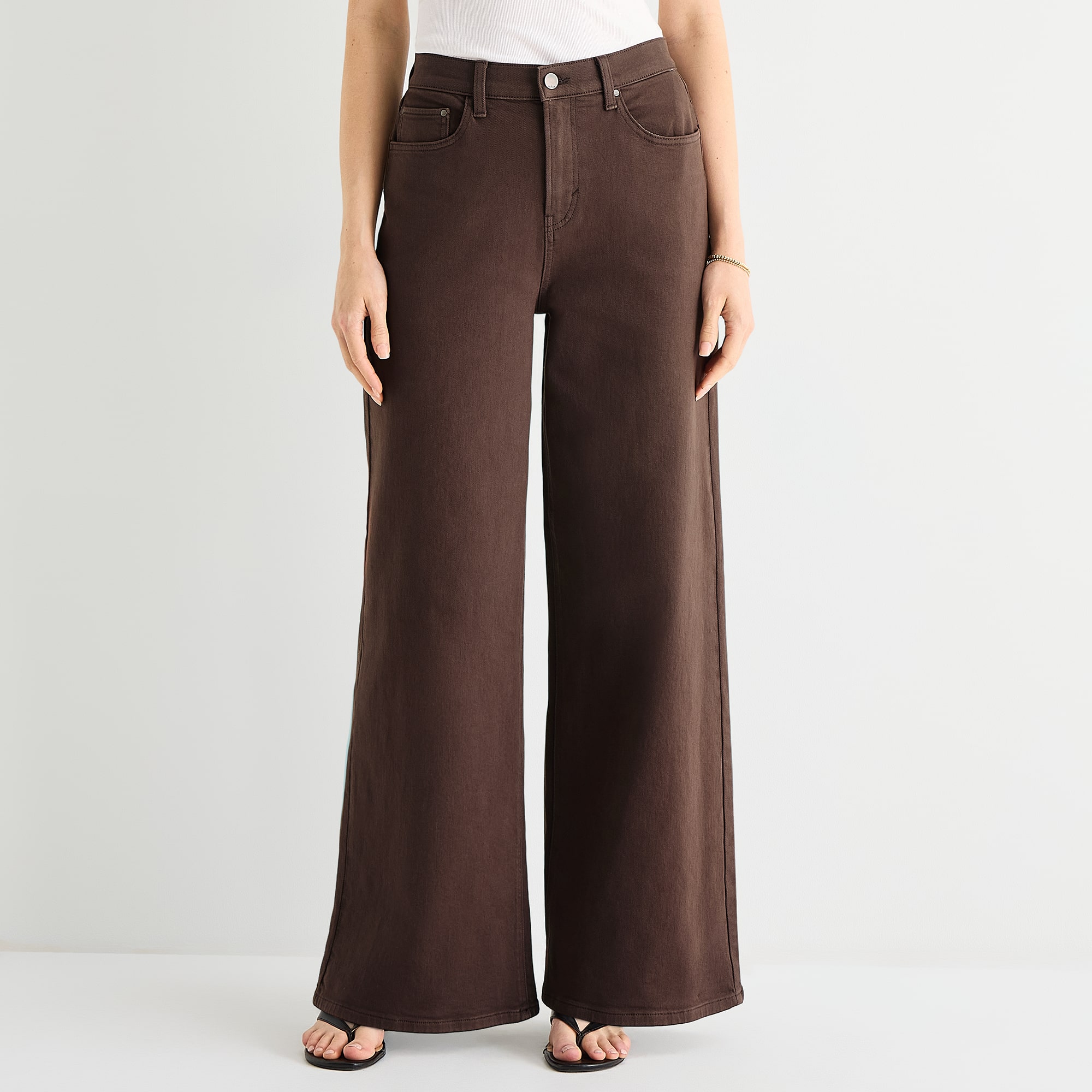 a.n.a Womens Highest Rise Wide Leg Jean