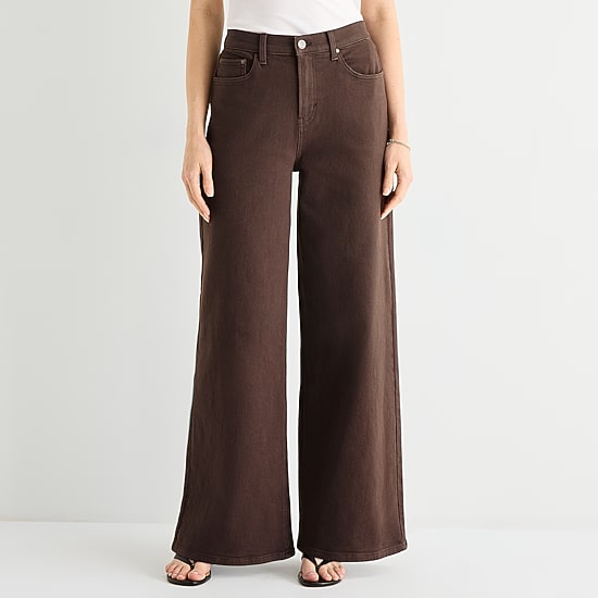 A.N.A Womens Highest Rise Wide Leg Jean