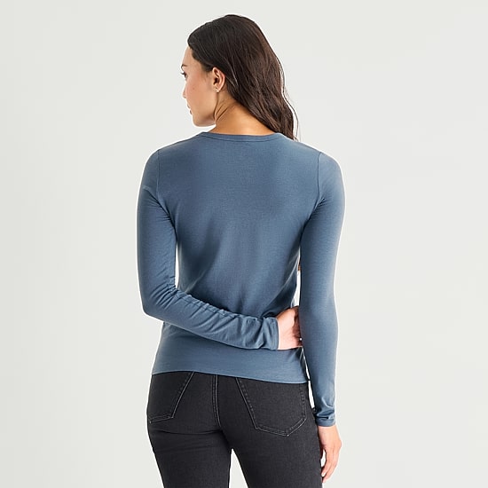A.N.A Womens Crew Neck Long Sleeve T-Shirt