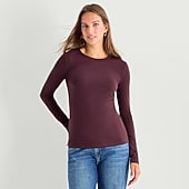 A.N.A Womens Crew Neck Long Sleeve T-Shirt