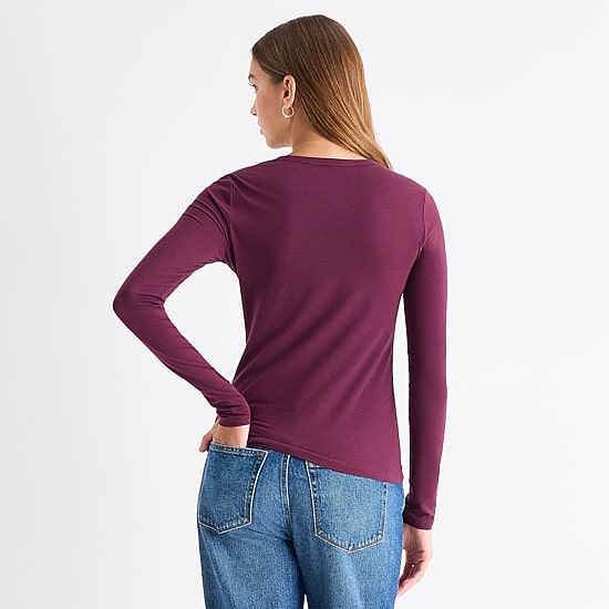 A.N.A Womens Crew Neck Long Sleeve T-Shirt