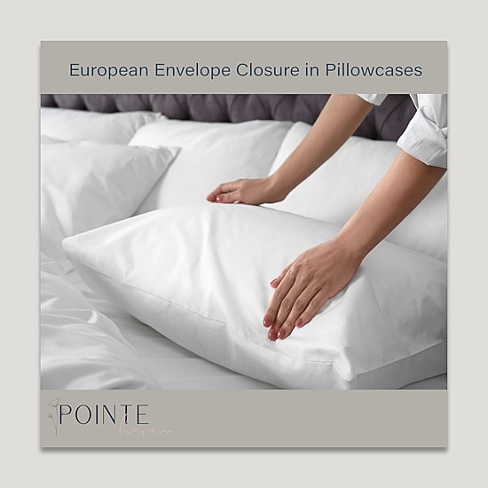 Pointehaven Long Staple Cotton Percale Triple Line 300tc Pillowcases