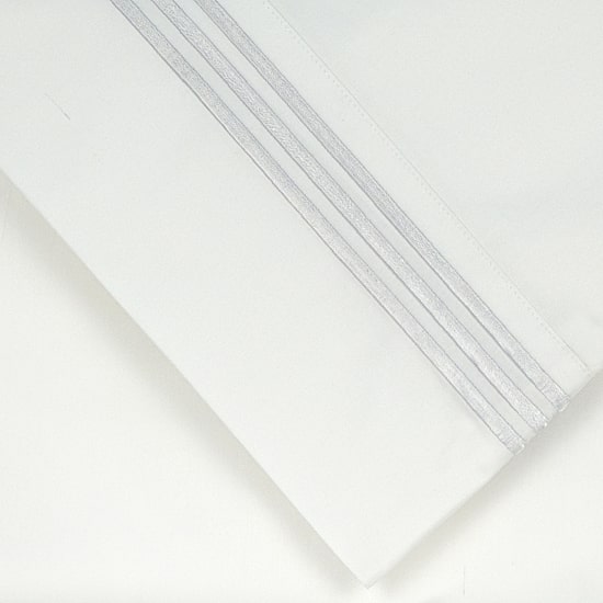 Pointehaven Long Staple Cotton Percale Triple Line 300tc Pillowcases