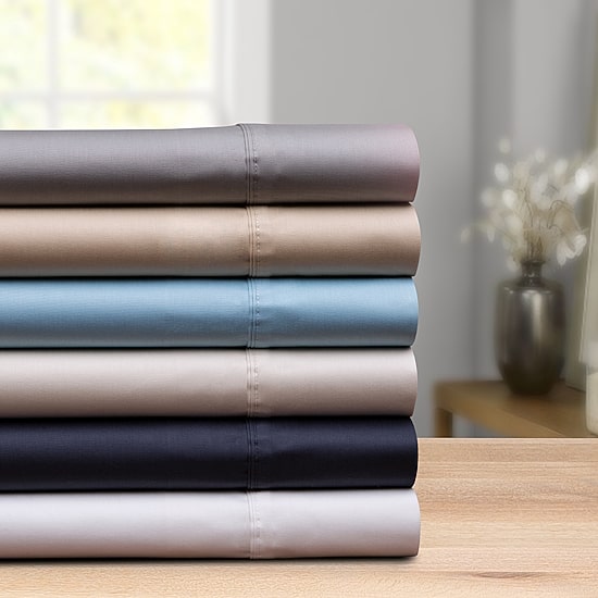 Pointehaven Long Staple Cotton Sateen Hemstitch 525tc Pillow cases