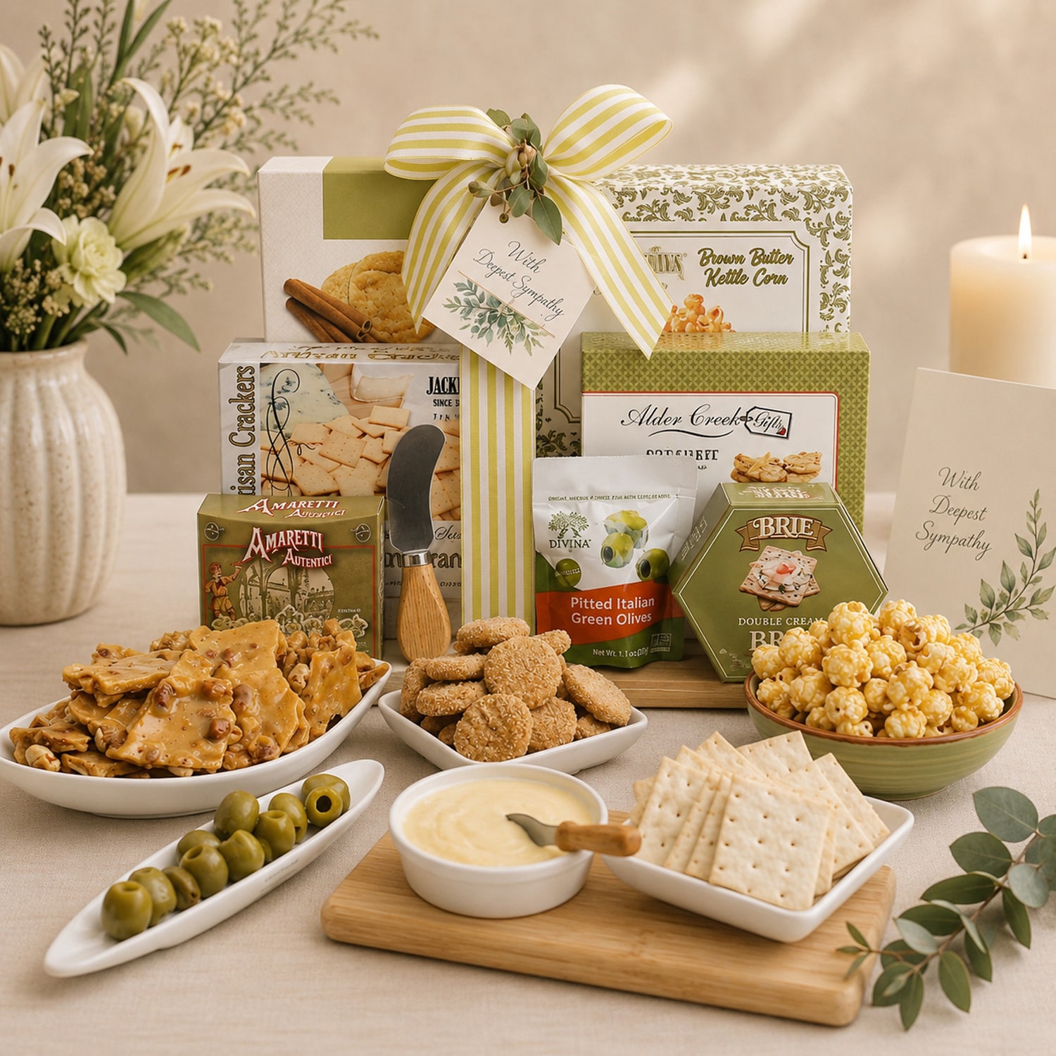 Alder Creek With Sympathy Savory Cutting Board Food Set