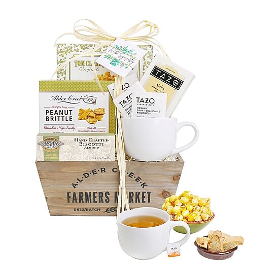 Alder Creek With Sympathy Serenity Tea Crate Food Set