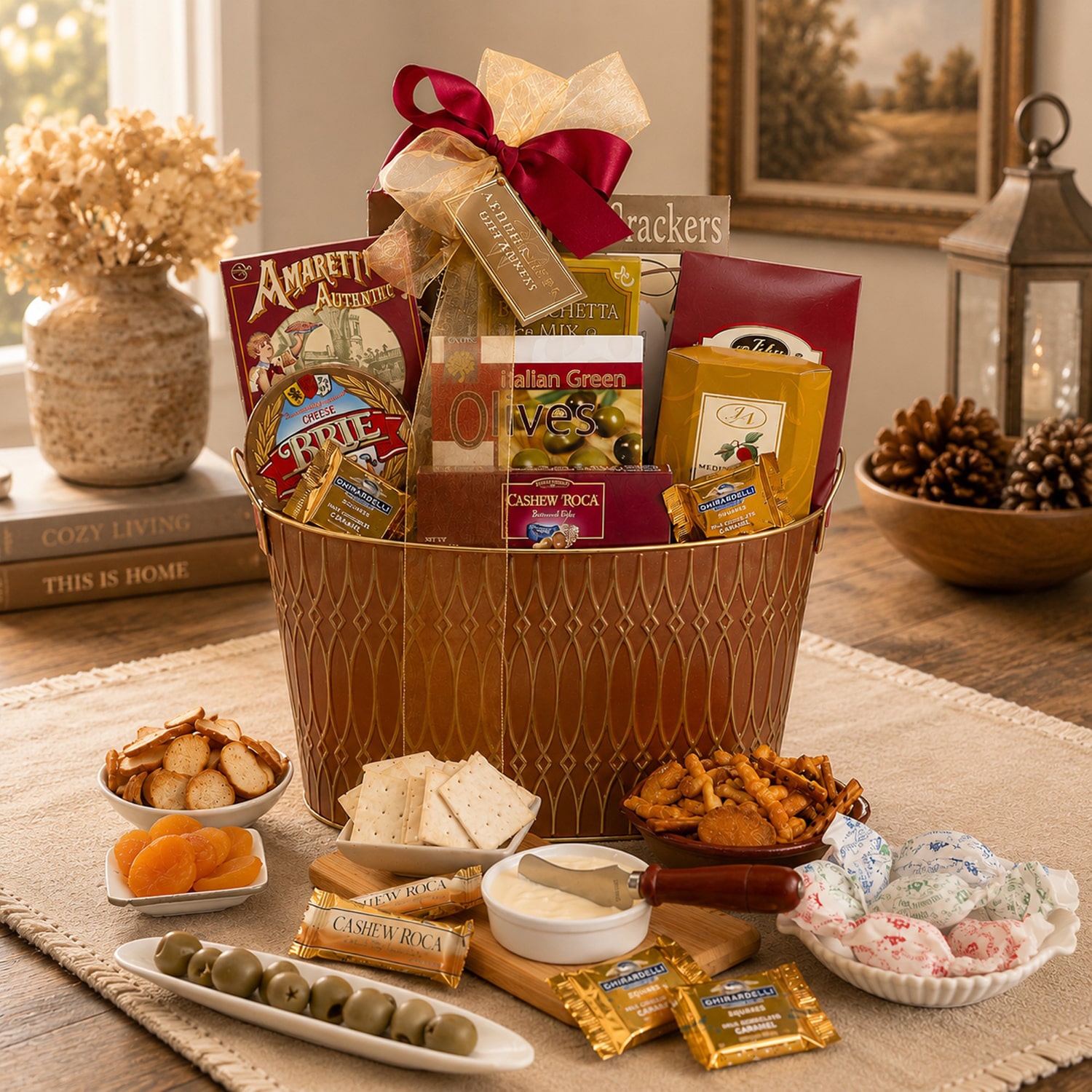 Alder Creek Lasting Impressions Gift Basket Food Set